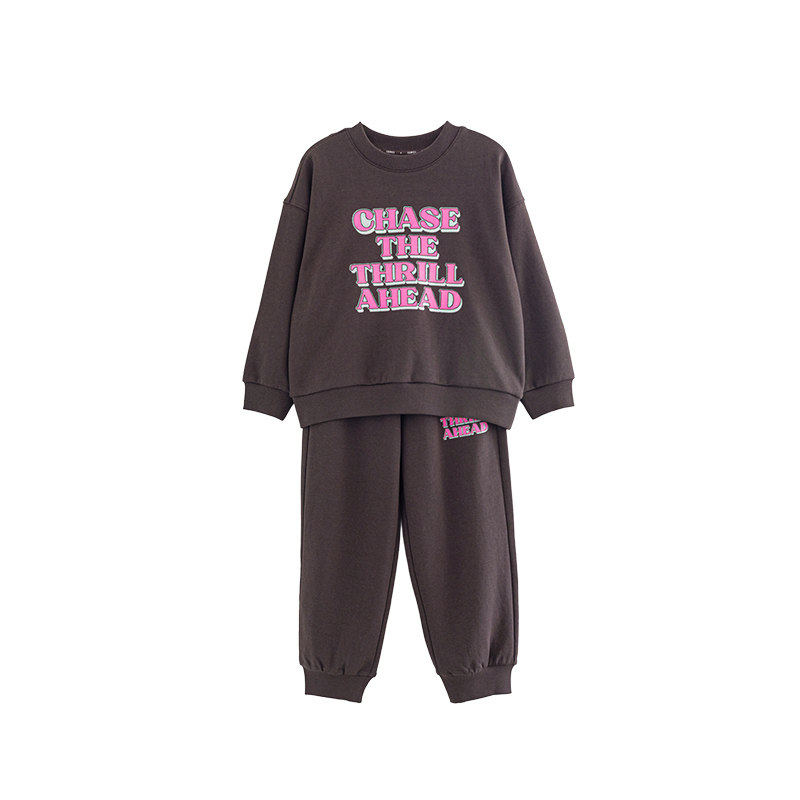 ILOVEJ女童字母运动服两件套装