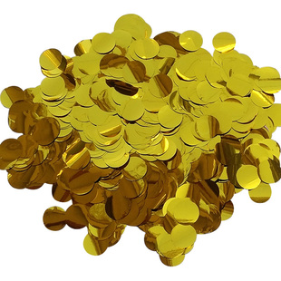 1cm 10G装波波球橡胶球 五彩纸屑圆形纸片5寸ins欧美亮片气球配件