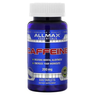 美国ALLMAX咖啡萃取片200mg100粒提神司机开车犯困因进口浓缩健身