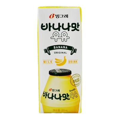 宾格瑞纯牛奶韩国早餐奶香蕉奶