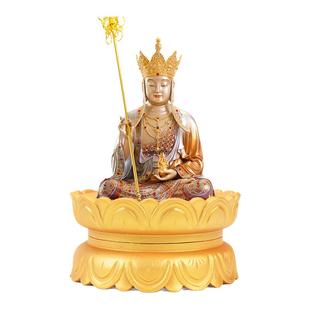 实木观音菩萨莲花底座实木圆形古董花瓶花盆佛像供奉摆件底座托架