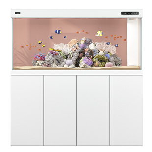 德克龙鱼缸客厅智能生态鱼缸家用免换水办公室大型落地底滤水族箱