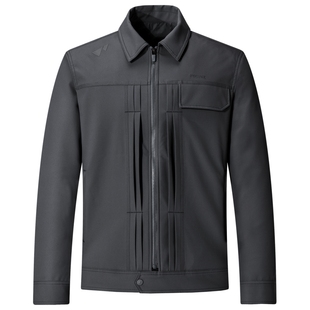 七匹狼男士夹克春秋季新款短款翻领茄克衫户外休闲外套时尚男装潮