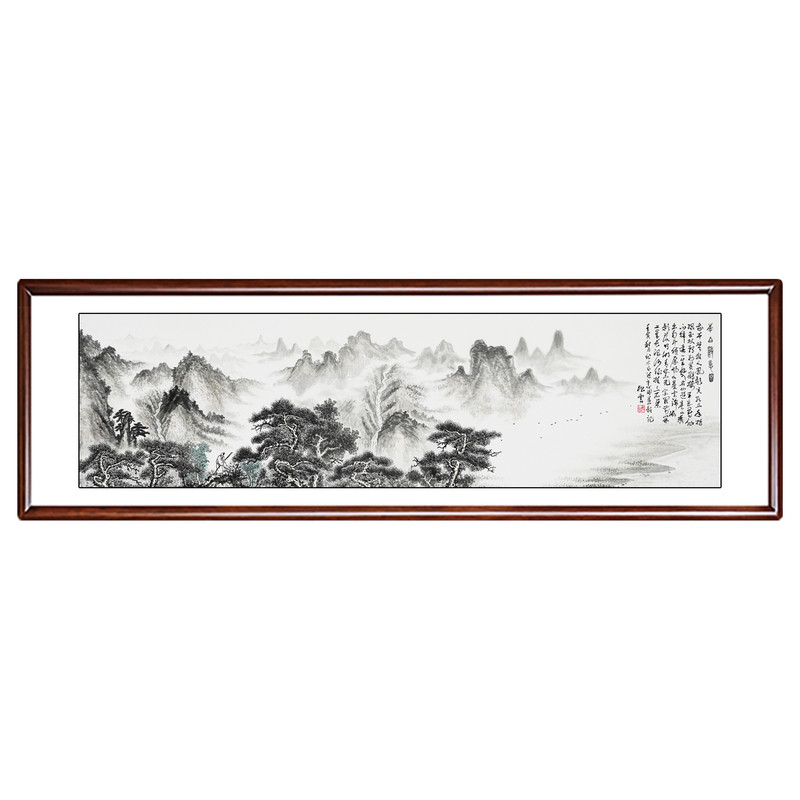 水墨画新中式山水画名家手绘字画客厅挂画真迹办公室茶室挂画国画