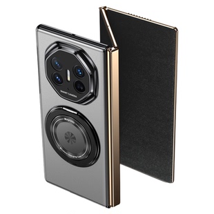 华为matex5手机壳新款超薄优享版matext指环旋转支架无线充电高端奢华matex6手机套磁吸翻盖x3折叠屏商务男女