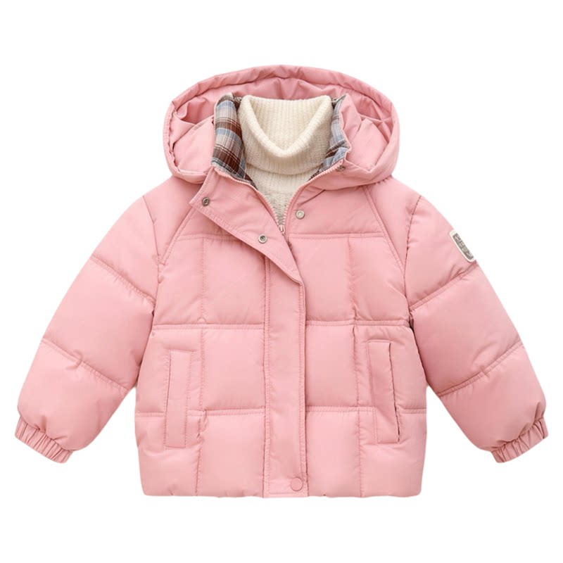 童装女童羽绒服儿童加厚棉服外套