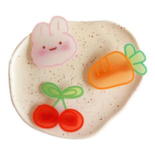 新款韩版女宝宝卡通头饰发饰小女孩包布碎发夹刘海夹黄色小鸭套装