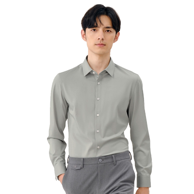 【蓄热易打理】ZIOZIA通勤男装2025秋季新款商务休闲衬衫衬衣上衣