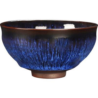 匠仙窑变建盏茶杯兔毫