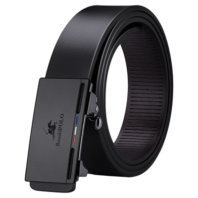 保罗男士真皮腰带中年商务内扣式