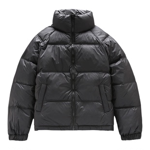 高端黑色立领羽绒服男款冬季加厚防寒面包服美式情侣袄子冬天外套
