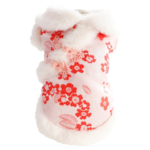 狗狗衣服秋冬款猫咪公主拜年过年唐装选秀新年全棉小型犬宠物3448