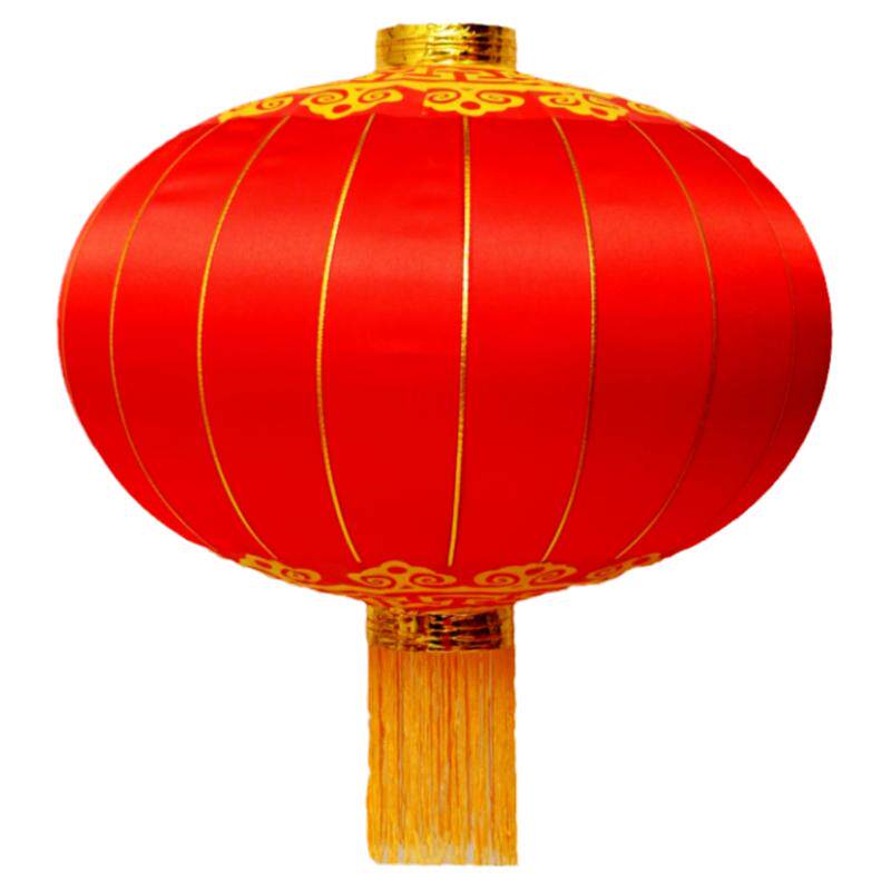 新年大红灯笼定制绸缎布户外防水灯笼
