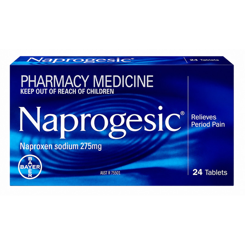 Naprogesic拜耳Bayer痛经小蓝片经期生理期止痛片姨妈止疼药进口