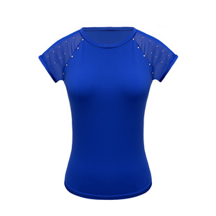 花样滑冰专业训练服溜冰服瑜伽服运动服短袖透气女童滑冰表演服