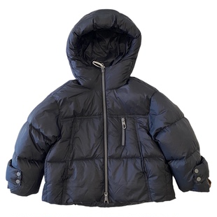 【中童110-160码】男童潮流羽绒服冬韩版保暖白鸭绒女宝连帽外套