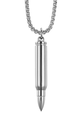 钛钢男士子弹头嘻哈欧美街头吊坠