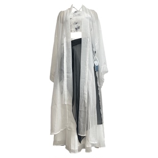 华丽独秀国风爵士飘逸上衣古典舞练功服套装舞蹈服仙气飘飘纱衣女