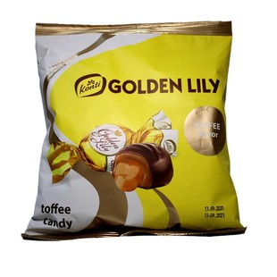 俄罗斯糖果康吉金百合炼乳味夹心糖网红原装进口袋装巧克力太妃糖