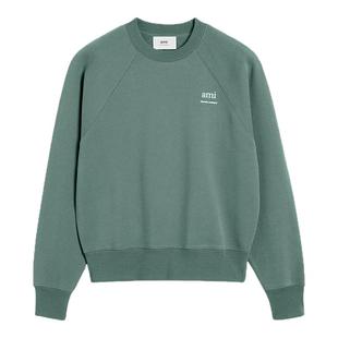 Ami Paris男女同款经典款设计师款徽标棉质圆领宽松卫衣