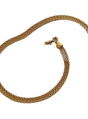 新品欧美时髦好搭钛钢金网网链