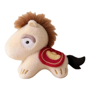 马年吉祥物收款马毛绒公仔沙发装饰摆件娃娃新年礼物大号抱枕玩偶