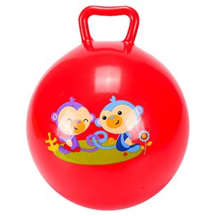 费雪婴儿球类玩具儿童小皮球婴儿玩具球可啃咬宝宝手柄球摇铃球球