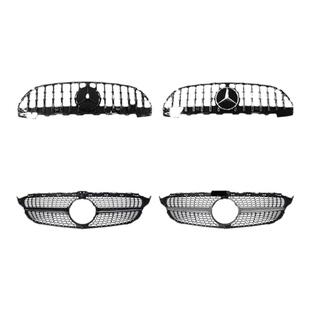 奔驰C级 A级 E级GLC CLA E300 C260L改装GT竖条中网 满天星大标