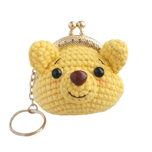 【成品】5cm迷你口金包手工编织零钱包diy硬币耳机收纳卡通儿童包