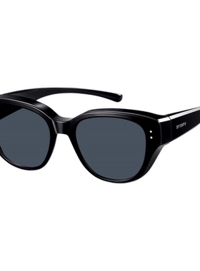 近视专用猫眼套镜开车偏光太阳镜