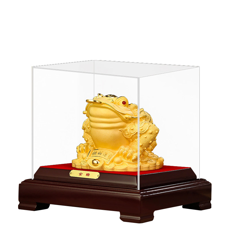 绒沙金招财三足金蟾摆件乔迁礼