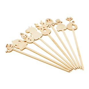 卡通网红迷你冰糖芦葫竹签一次性小签子儿童创意制作水果叉串签