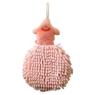 厨房擦手巾可爱加厚家用清洁用品雪尼尔挂式多功能吸水速干擦手球