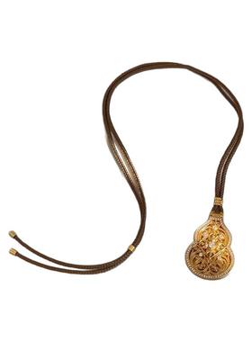 韩国进口通体925纯银24K金沙金花丝葫芦项链吊坠可翻盖点钻金佛