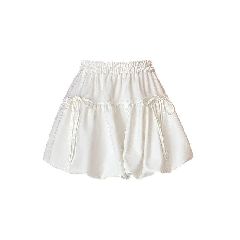 女童夏季A字蝴蝶结蓬蓬短裙