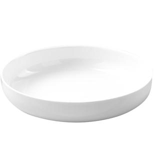 梓宁骨瓷盘子菜盘纯白家用轻奢陶瓷餐具北欧炒菜碟子汤盘沙拉深盘