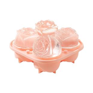 玫瑰冰球模具威士忌球形制冰冰块神器网红冰格食品级硅胶制作冰盒