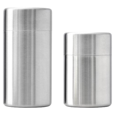 霜山不锈钢茶叶罐密封防潮避光