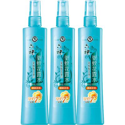 六神驱蚊花露水喷雾180ml×3瓶