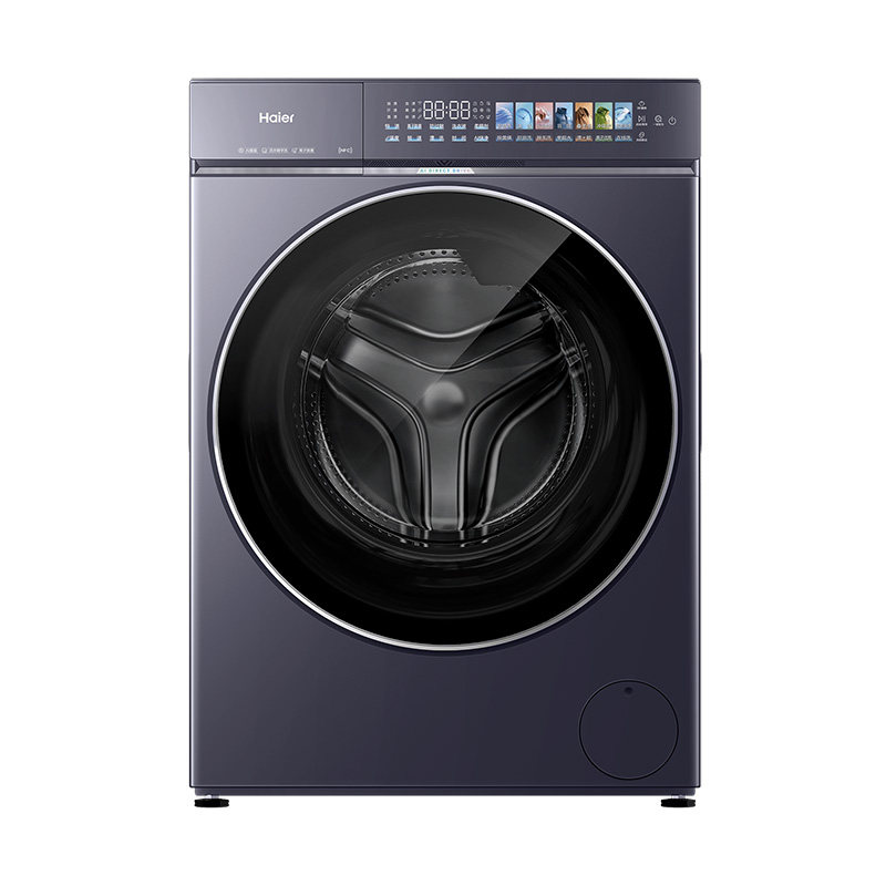 [云溪5.0高奢版]海尔新品滚筒洗衣机家用超薄12/10KG全自动洗脱D5