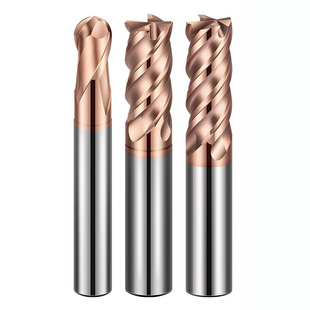 五金模具淬火热处理加工超硬70度6刃4刃高硬度加工钨钢铣刀立铣刀