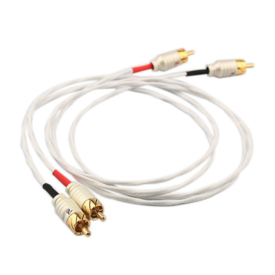 进口特氟龙双莲花头cd镀银信号线