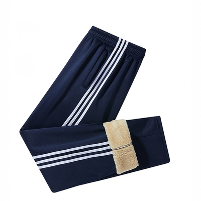 三道杠校服裤羊羔绒两道杠运动裤