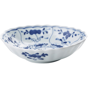 蓝凛堂陶瓷椭圆盘子小号深盘碗日式餐具日本家用餐盘沙拉盘凉菜盘