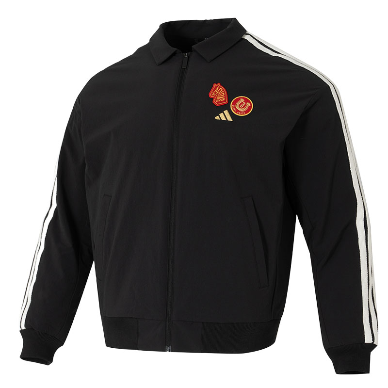 【自营】Adidas新年款冬季运动服梭织加绒夹克休闲跑步外套KE4057