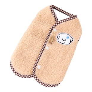 猫咪衣服秋冬保暖流汗小狗牵引背心布偶金渐层英短宠物狗狗防掉毛