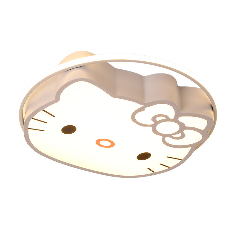 凯蒂猫儿童房吸顶灯公主房光源