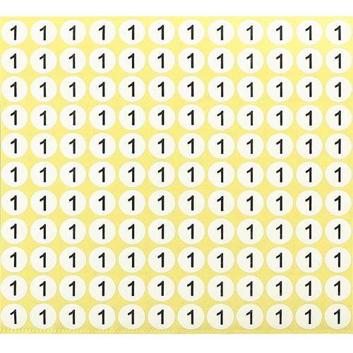 1到10数字贴自粘不干胶圆形序号12345678美甲标签贴纸带数字帖子钥匙图书编号小号标识餐桌号码牌尺码标贴
