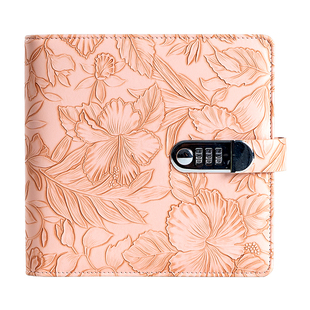 存钱夹钱册2025年新款密码锁现金存钱本收纳册只放可存现金收纳包大容量收纳袋儿童理财纸币钱币收藏册10万元