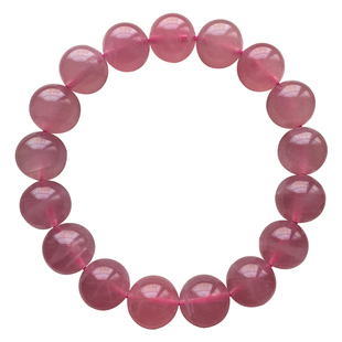 高等级糖果色实拍天然老矿料马粉水晶手链马达加斯加粉晶手链礼物